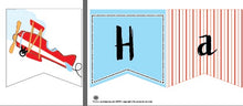 Load image into Gallery viewer, Airplane Banner Free Printable