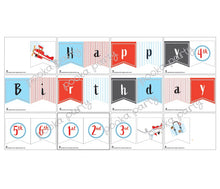 Load image into Gallery viewer, Airplane Banner Free Printable