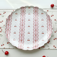 Load image into Gallery viewer, Pink Bow Coquette Large Plates 10" (8 pack)
