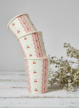 Load image into Gallery viewer, Cherry Coquette Paper Cups 9oz (8 pack)