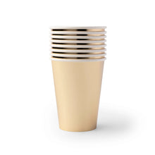 Load image into Gallery viewer, Gold Paper Cups 12oz (8 Pack)