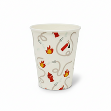Load image into Gallery viewer, Firetruck 9oz party cups for firefighter birthday party