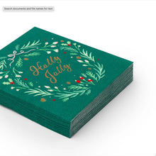 Load image into Gallery viewer, Holly Jolly Christmas Cocktail Napkins (Set of 20)