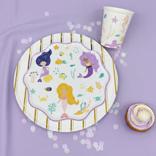 Load image into Gallery viewer, Mermaid Dessert Plates 8" (Set of 8)