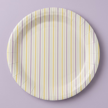 Load image into Gallery viewer, Multicolor Fine Stripes Plates (Set of 8)