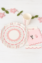 Load image into Gallery viewer, Pink Bow Coquette Large Plates 10" (8 pack)
