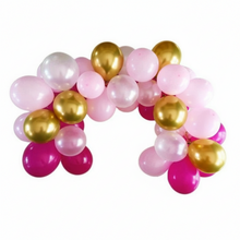 Load image into Gallery viewer, Pink Blend & gold Balloon Garland Kit