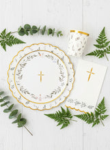 Load image into Gallery viewer, Religious Eucalyptus Dessert Plates 8" (Set of 8)