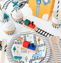 Load image into Gallery viewer, Steam Train Cups (Set of 8)