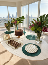 Load image into Gallery viewer, Golden Stripes Large Paper Plates 10" (8 Pack)