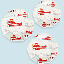 Load image into Gallery viewer, Airplane Small Plates (Set of 8) - Pooka Party