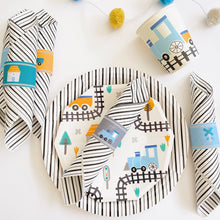 Load image into Gallery viewer, train napkin wrappers free printable