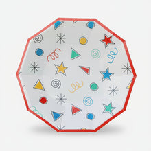 Load image into Gallery viewer, Happy Colors Small Birthday Party Plates - Pooka Party