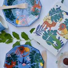 Load image into Gallery viewer, Tropical Party Bags Plates- Pooka Party
