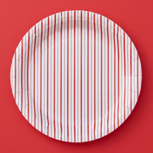 Load image into Gallery viewer, Red and white paper plates - Pooka Party