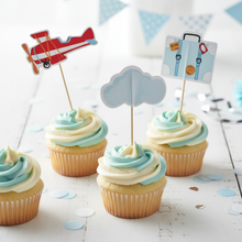 Load image into Gallery viewer, Airplane Toppers (Set of 12) - Pooka Party