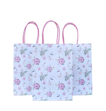Load image into Gallery viewer, Standing front view Pink flowers Party Bags - Pooka Party