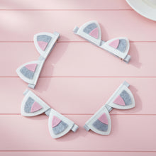 Load image into Gallery viewer, 4 white pink cat ears headband - Pooka Party