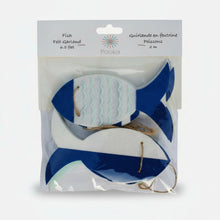 Load image into Gallery viewer, Blue white and mint fish Garland package - Pooka Party