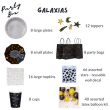 Load image into Gallery viewer, Galaxias Party Supplies in a Box - Pooka Party