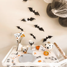 Load image into Gallery viewer, Cute Dracula Mummy Pumpkin Halloween Pennant Flag & Cutout Printables - Pooka Party