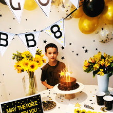 Load image into Gallery viewer, Black and Gold Balloon Garland Kit - Pooka Party