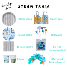 Load image into Gallery viewer, Steam Train Party Supplies in a Box - Pooka Party