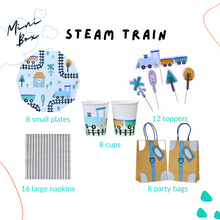 Load image into Gallery viewer, Steam Train Party Supplies in a Box - Pooka Party