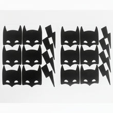 Load image into Gallery viewer, Super Heroes Wall Decal - Black (20 Pcs) - Pooka Party