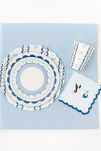 Load image into Gallery viewer, Blue Coquette Large Plates 10&quot; (8 pack)
