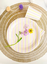 Load image into Gallery viewer, Multicolor Fine Stripes Plates (Set of 8)
