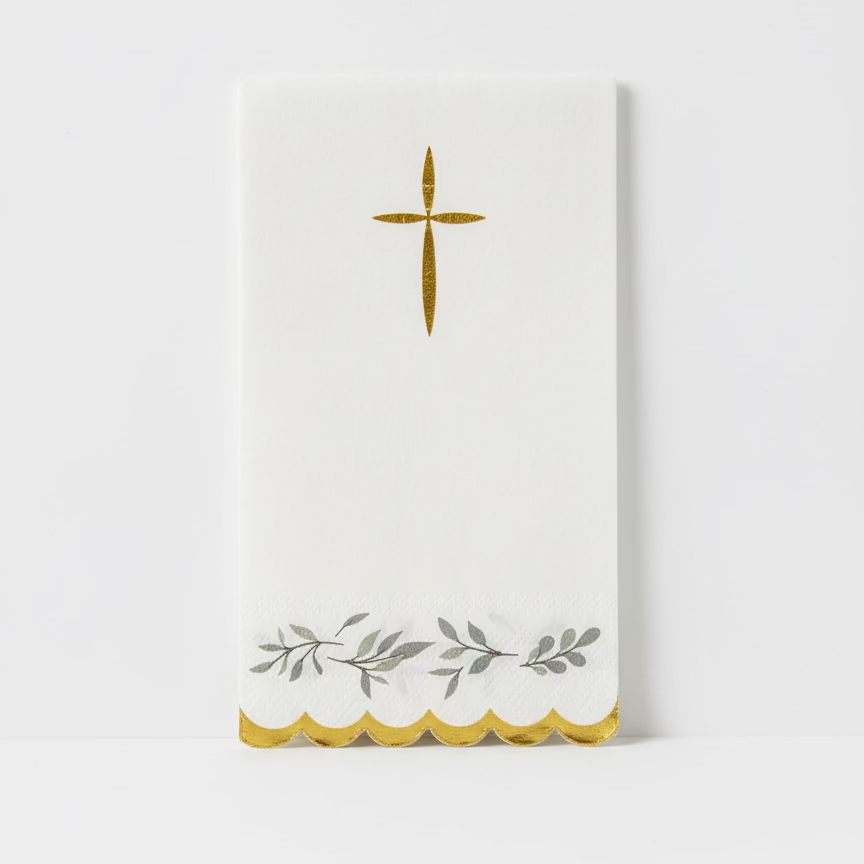 Religious Eucalyptus Luncheon Napkins  (Set of 16)