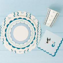 Load image into Gallery viewer, Baby Shower Blue Party Supplies in a Box
