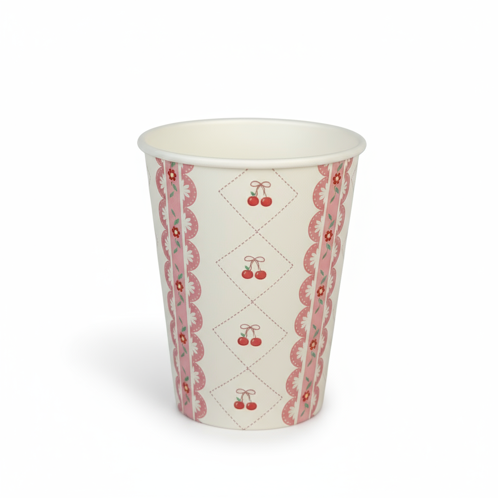 Cherry Coquette Paper Cups 9oz (8 pack)