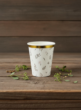 Load image into Gallery viewer, Floral Eucalyptus Paper Cups 9oz (8 Pack)
