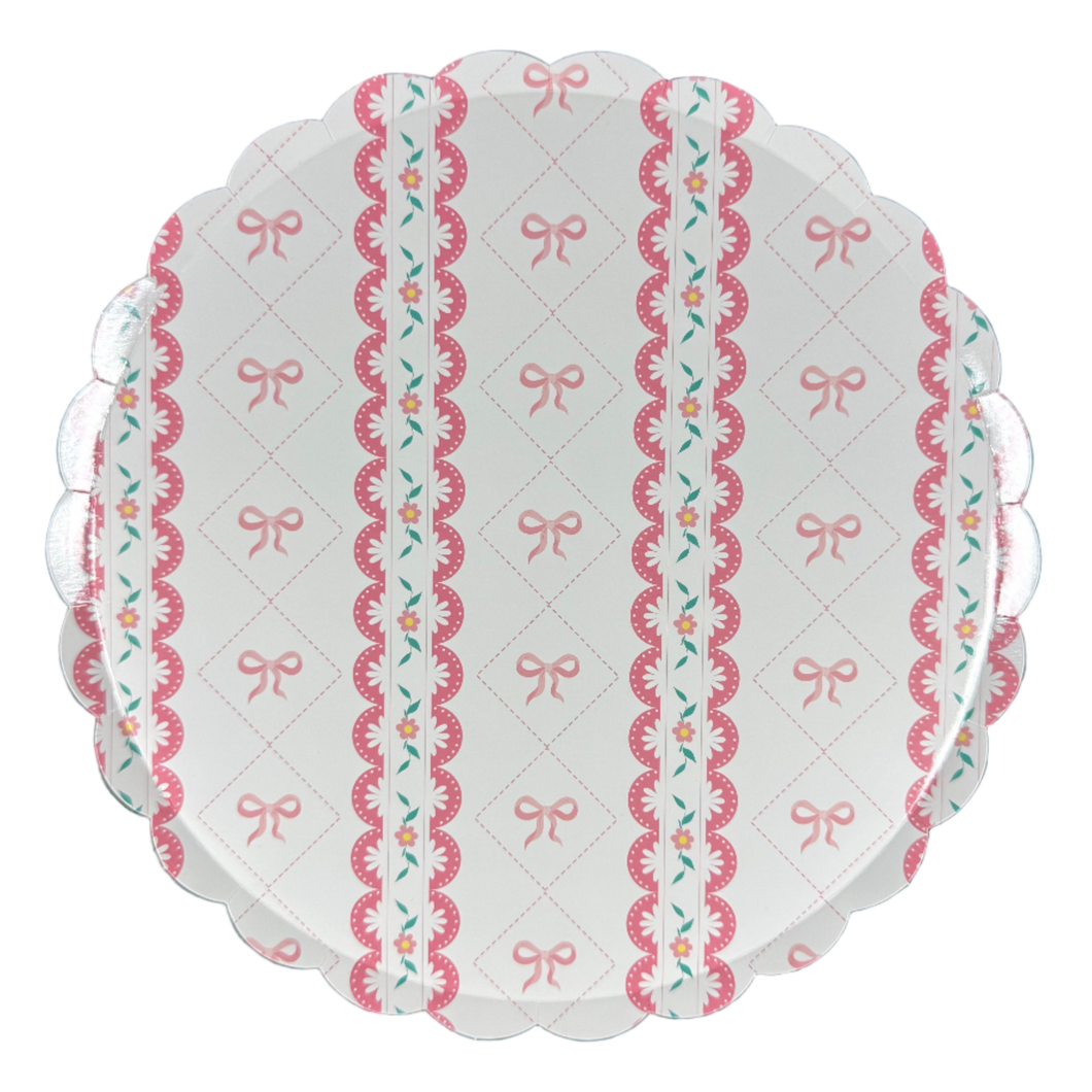 coquette_pink_bows flowers big_plate