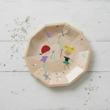 Load image into Gallery viewer, Fairy Party Plates – Enchanted Garden Small Plates for Girls Birthday &amp; Tea Party (Set of 8)
