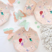 Load image into Gallery viewer, Fairy Party Plates – Enchanted Garden Small Plates for Girls Birthday &amp; Tea Party (Set of 8)

