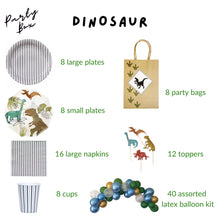 Load image into Gallery viewer, Dinosaur Party Supplies in a Box
