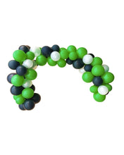 Load image into Gallery viewer, Soccer Balloon Garland Arch Kit: Green, Black &amp; White Sports Party Decor
