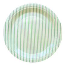 Load image into Gallery viewer, Mint Fine Stripes Plates (Set of 8)
