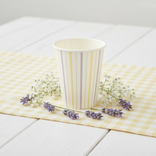 Load image into Gallery viewer, Multicolor Fine Stripes Cups (Set of 8)
