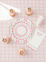 Load image into Gallery viewer, Pink Bow Coquette Large Plates 10&quot; (8 pack)
