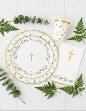 Load image into Gallery viewer, Floral Eucalyptus Large Paper Plates 10&quot; (8 Pack)
