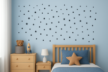 Load image into Gallery viewer, stars black wall decal vinyl for boy's and playroom
