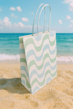 Load image into Gallery viewer, Under the Sea Mermaid Beach Party Favor Bags (Set of 8) – Blue &amp; Mint Ocean Gift Bags for Pool, Beach, Baby Shower, Bachelorette, Wedding &amp; Mermaid-Themed Parties
