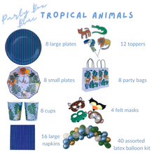 Load image into Gallery viewer, Tropical Animals Party Supplies in a Box - Pooka Party
