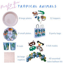Load image into Gallery viewer, Tropical Animals Party Supplies in a Box - Pooka Party

