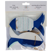 Load image into Gallery viewer, Blue white and mint fish Garland package - Pooka Party
