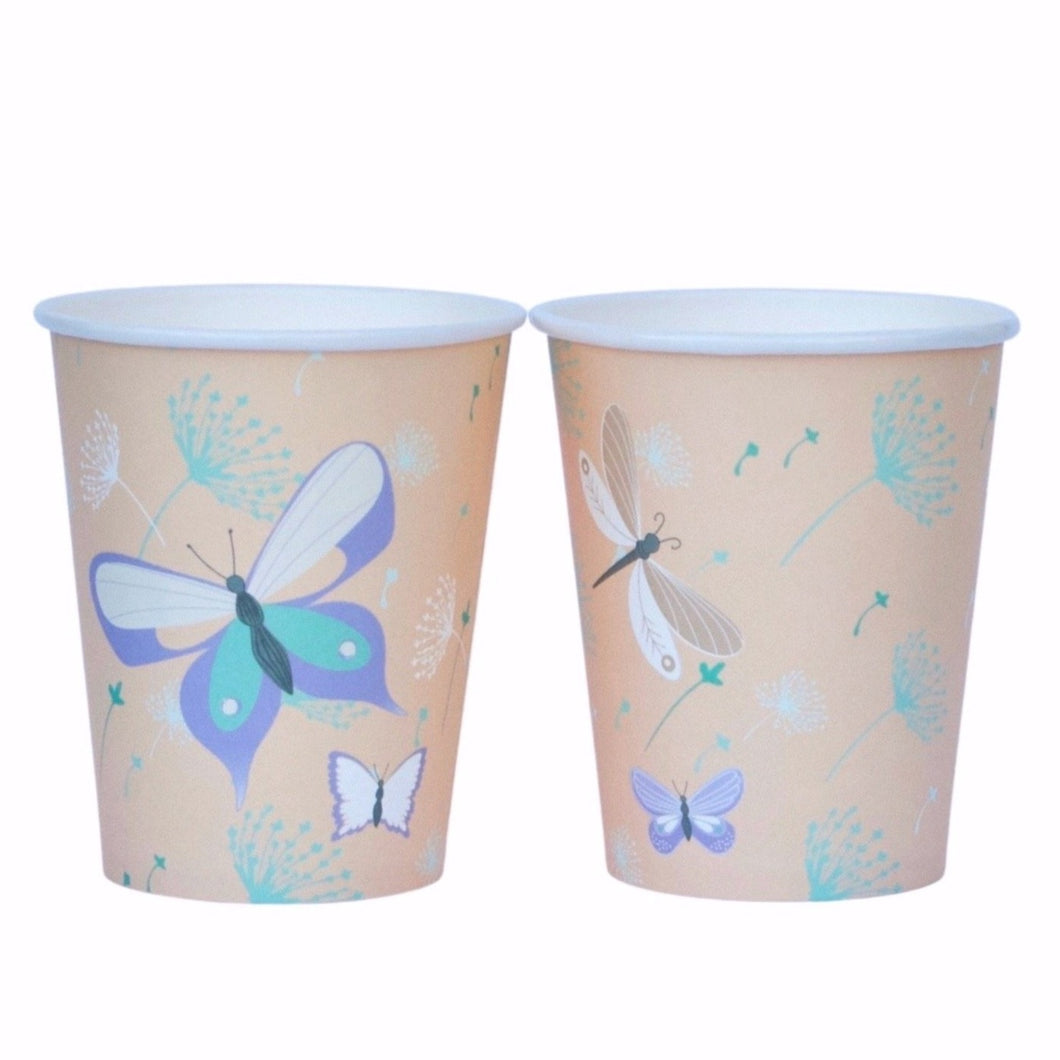 Dragonfly Butterfly Magical fairy cups - Pooka Party